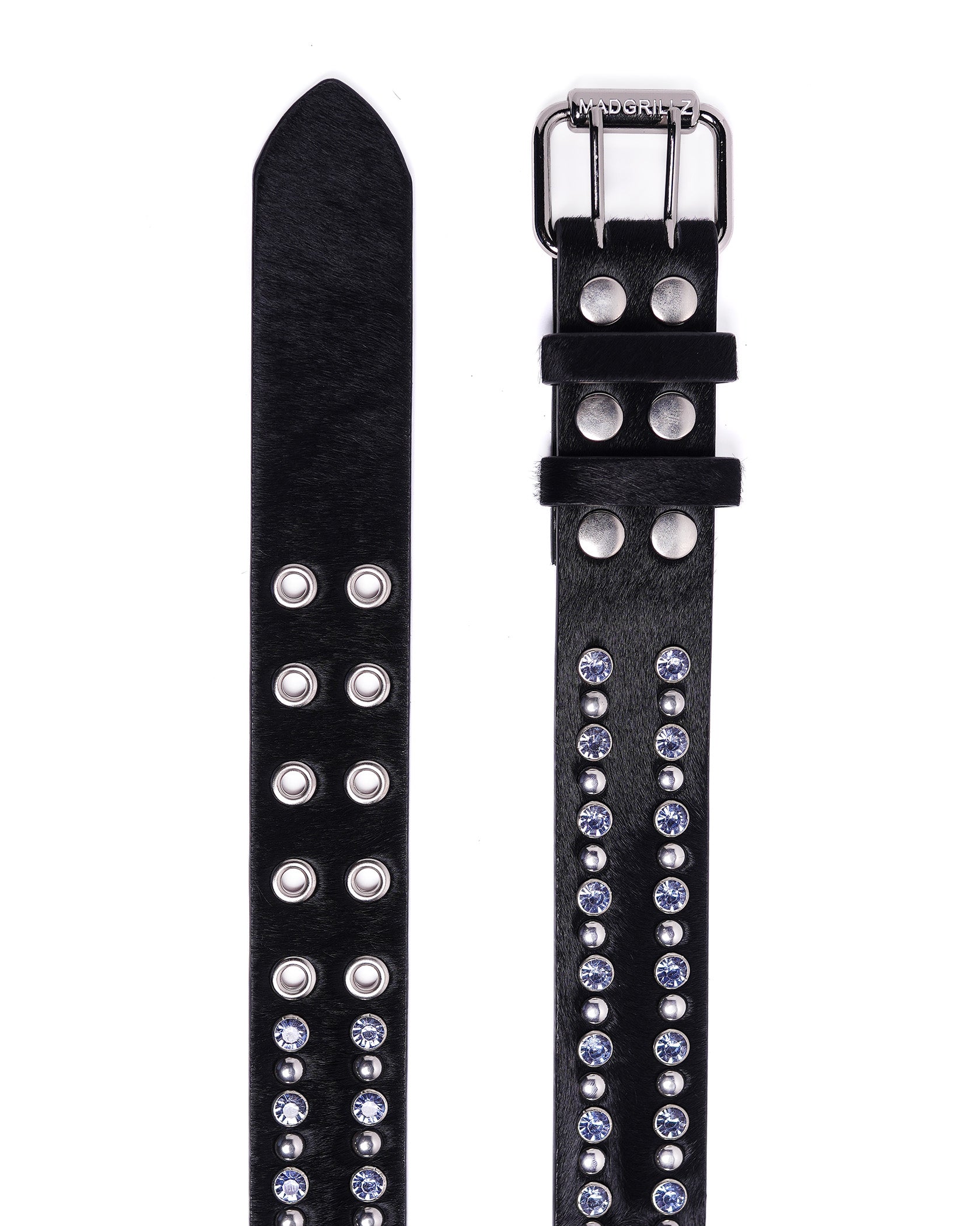MADGRILLZ Black Pony Hair Belt