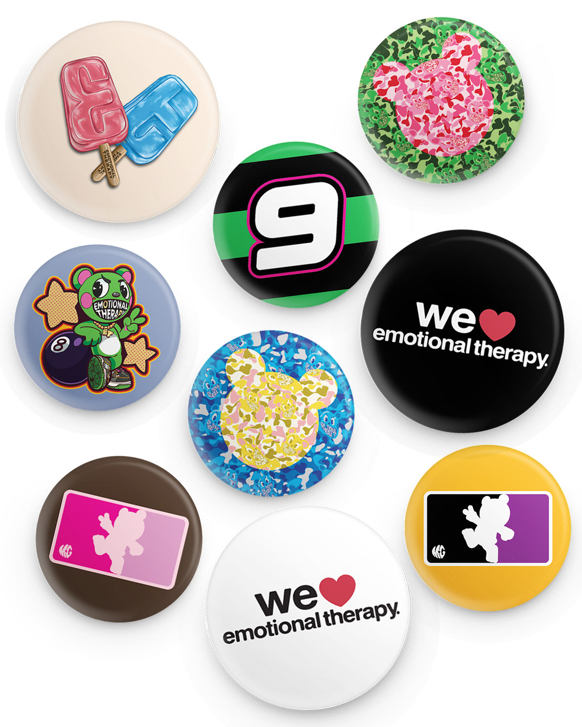 WE ❤️ EMOTIONAL THERAPY TRUCKER CAP (PINK) RHINESTONE