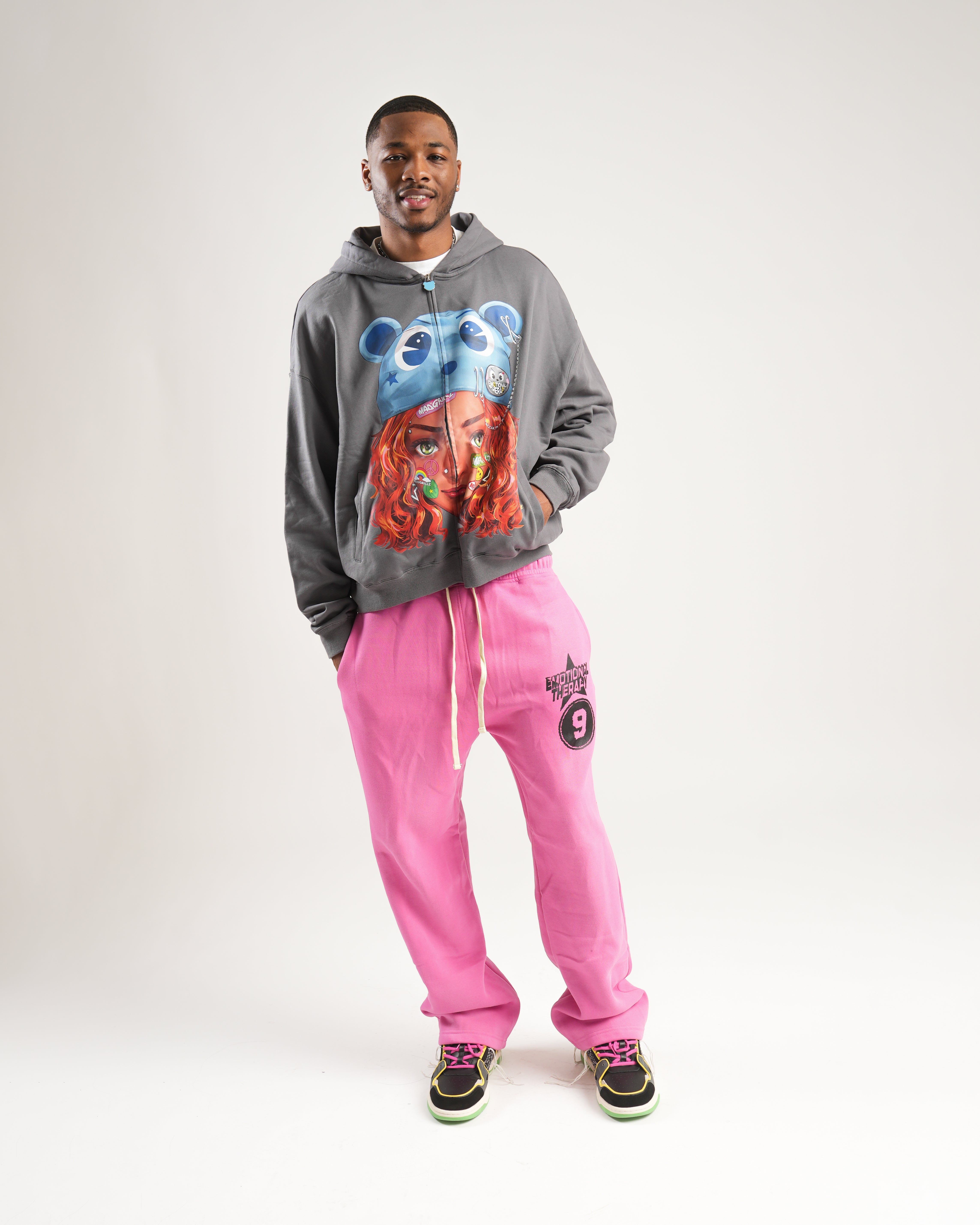 MADGRILLZ KIMMI "BIG HEAD" HOODIE (GREY)