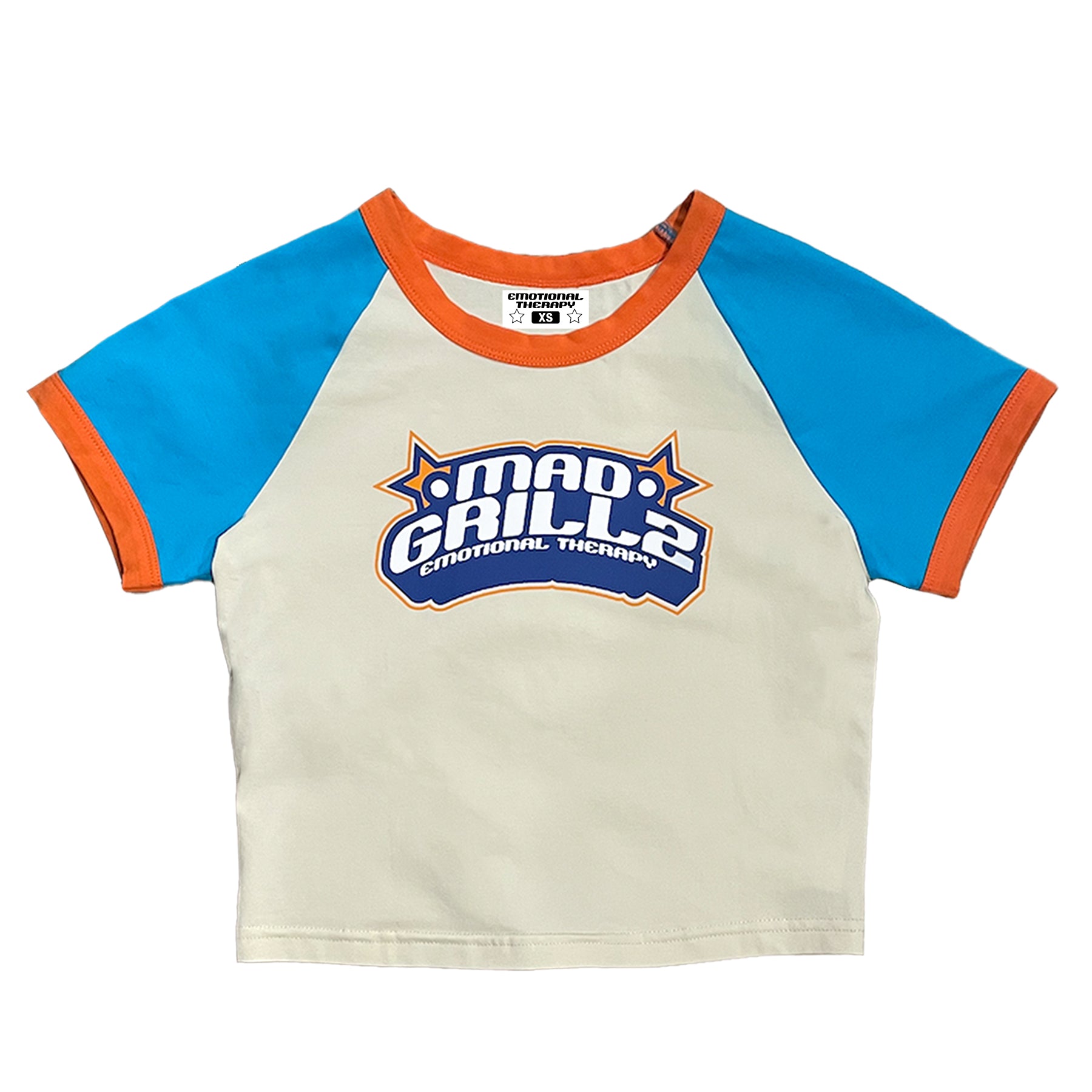 MG UNIFORM BABY TEE (BLUE + ORANGE)