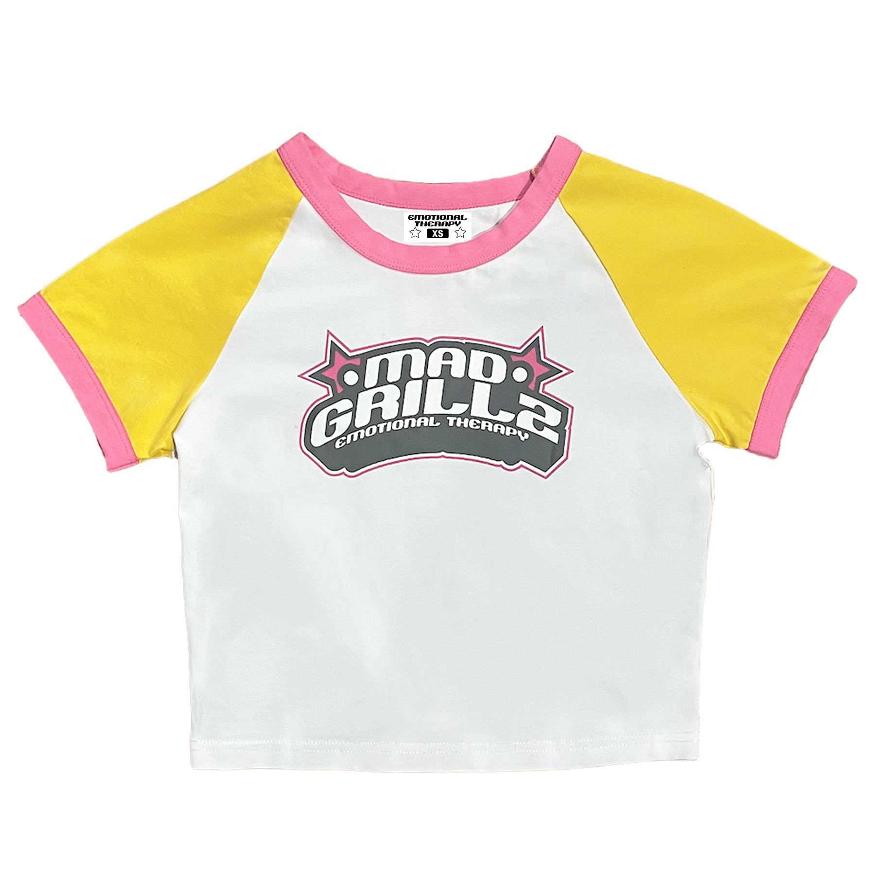 MG UNIFORM BABY TEE (PINK + YELLOW)