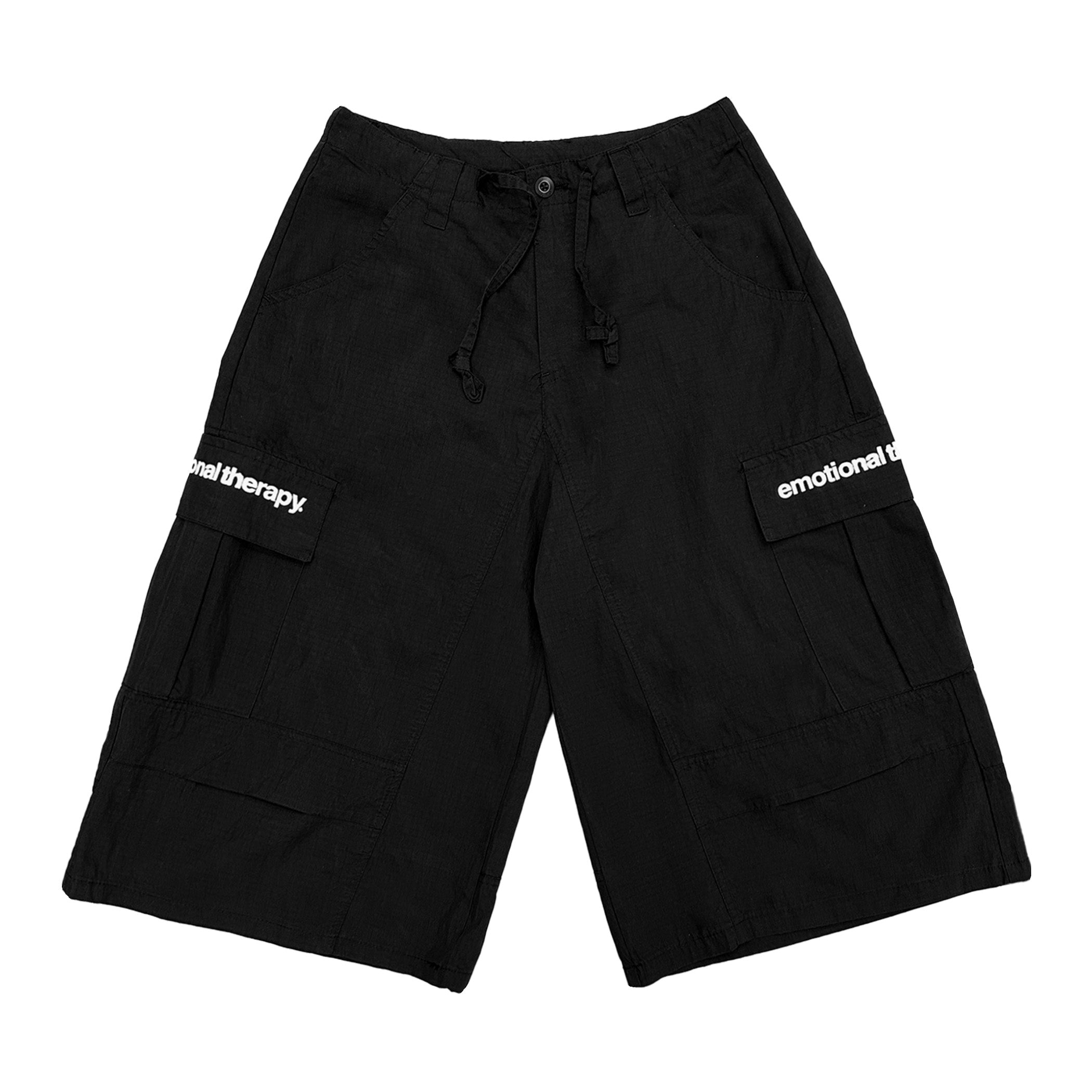 ET Nylon Cargo Shorts (Black)